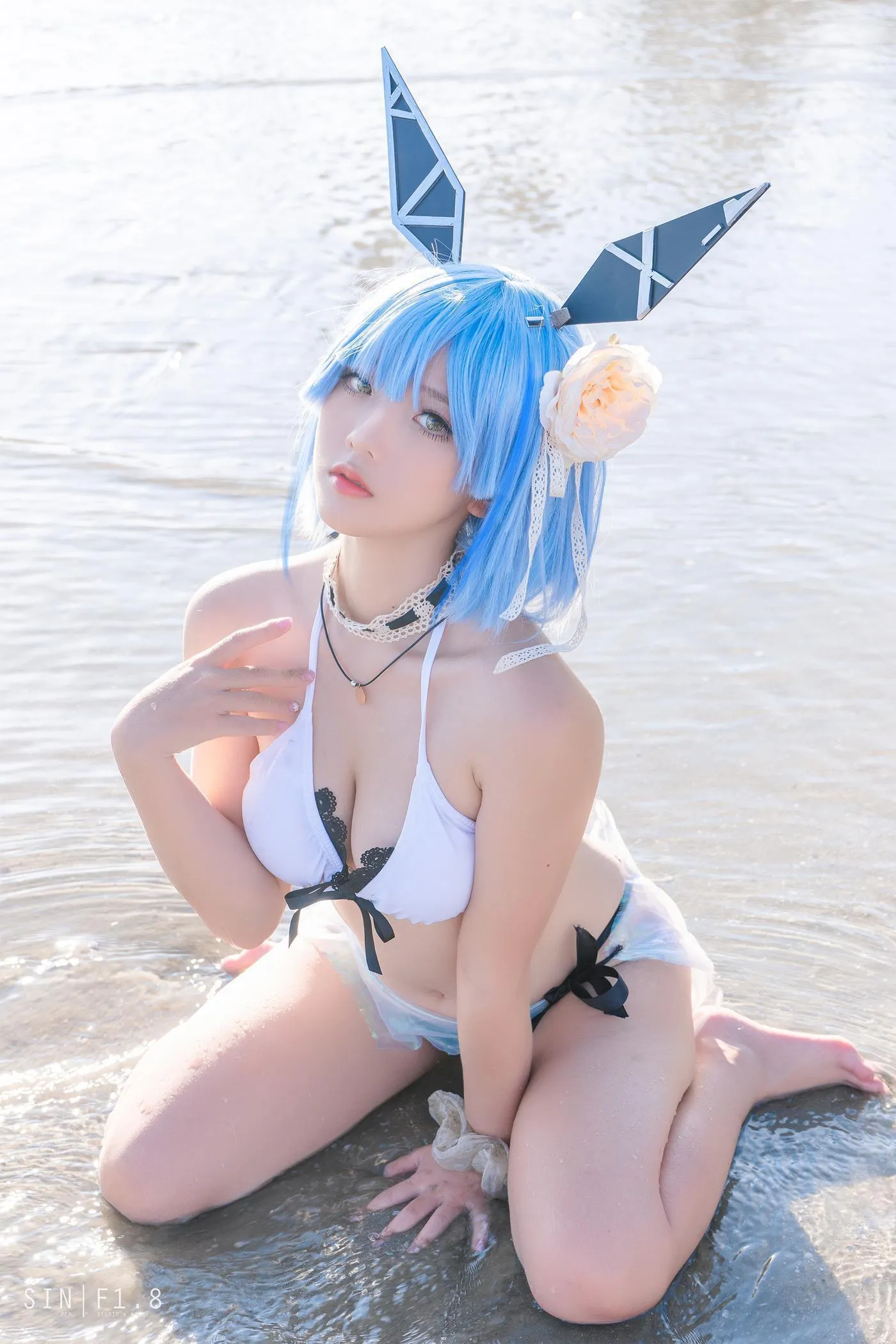 Messie Huang – NO.11 Gascogne swimsuit [20P]插图8